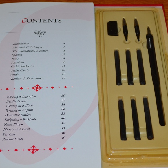 Vintage Calligraphy Workstation hardcover book - NEW - Picture 5 of 11